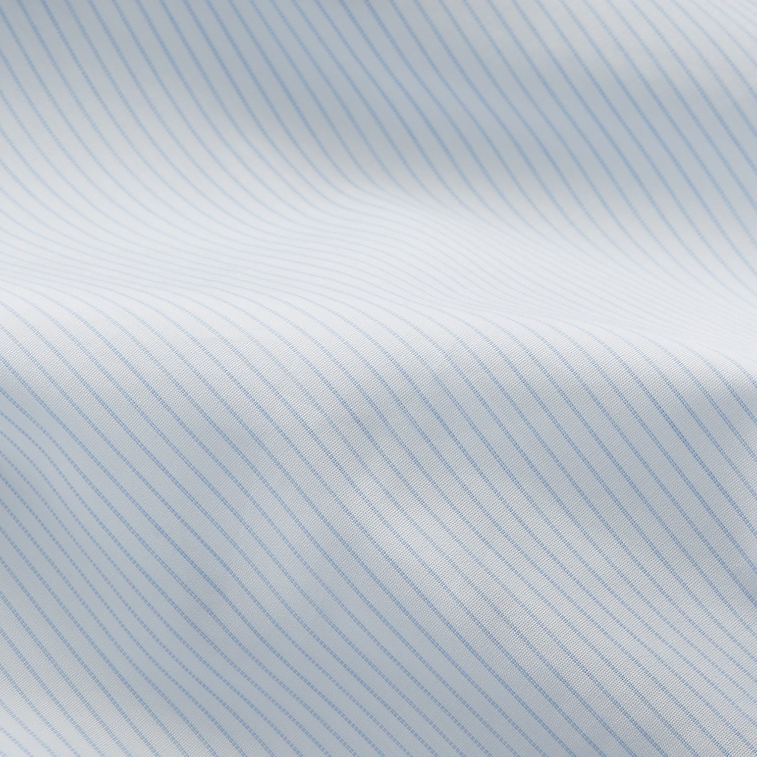 View 4 of product Pale Blue Stripe Regular Fit Sea Island Quality Cotton Shirt with T&A Collar and 3-Button Cuffs
