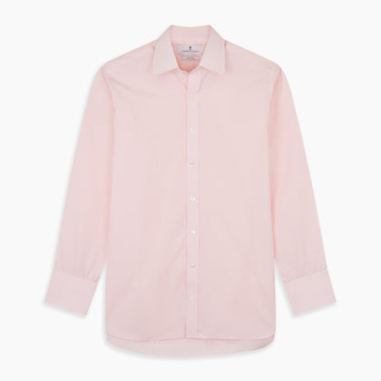 Pink Fine Stripe Regular Fit Shirt with T&A Collar Image 6