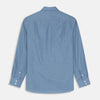 View 4 of product Blue Tailored Fit Shirt with Kent Collar and 2-Button Cuffs