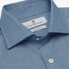 View 2 of product Blue Tailored Fit Shirt with Kent Collar and 2-Button Cuffs