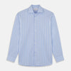 View 1 of product Tonal Blue Glen Check Tailored Fit Shirt with Kent Collar