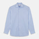 Tonal Blue Glen Check Tailored Fit Shirt with Kent Collar