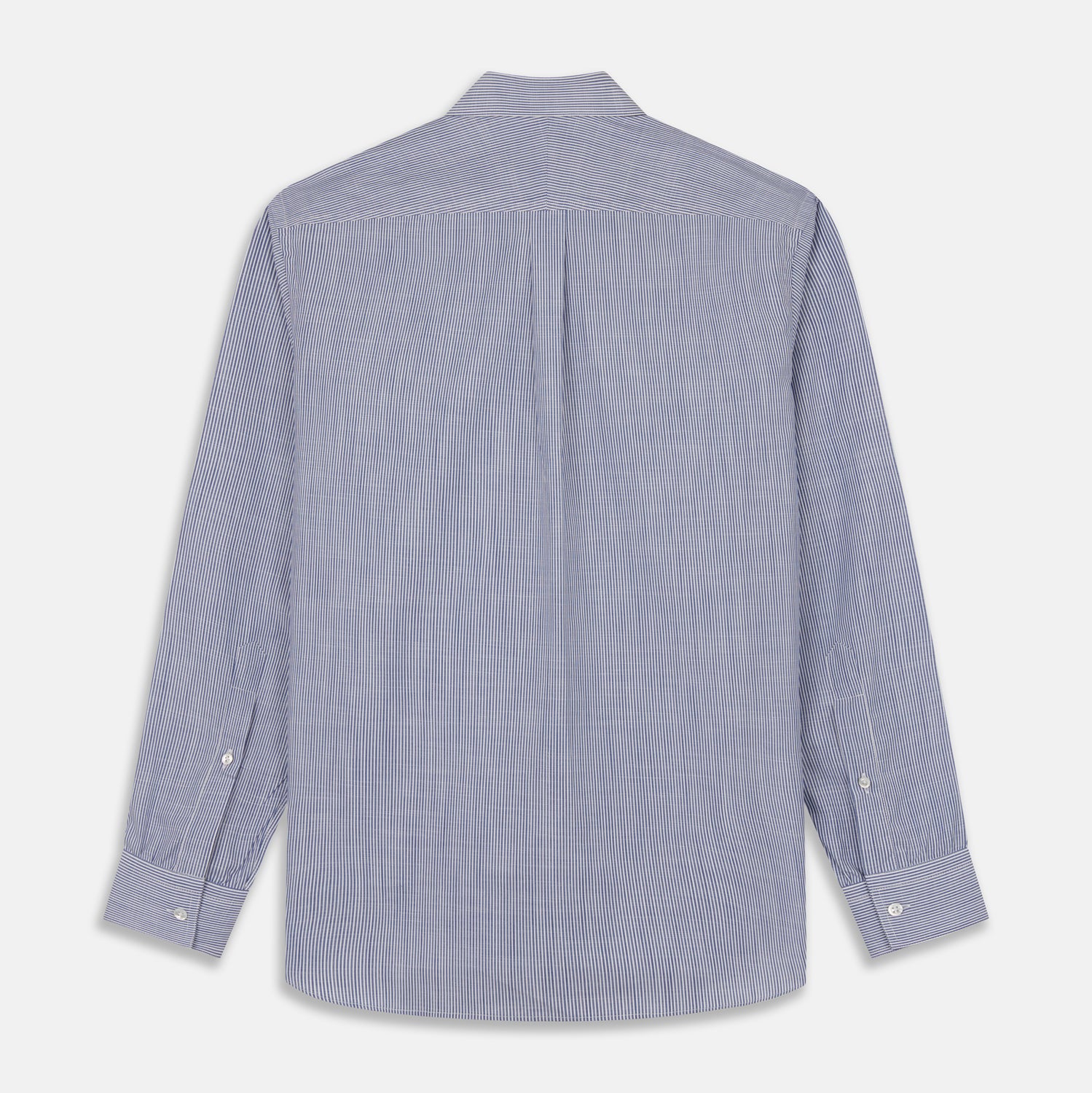 View 5 of product Indigo Chambray Stripe Weekend Fit Shirt With Dorset Collar
