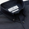 View 2 of product Navy Chambray Weekend Fit Shirt with Dorset Collar and 1-Button Cuffs