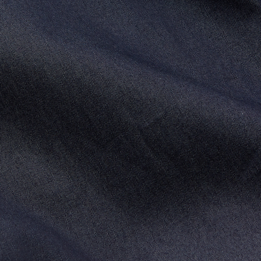 Navy Chambray Weekend Fit Shirt with Dorset Collar and 1-Button Cuffs