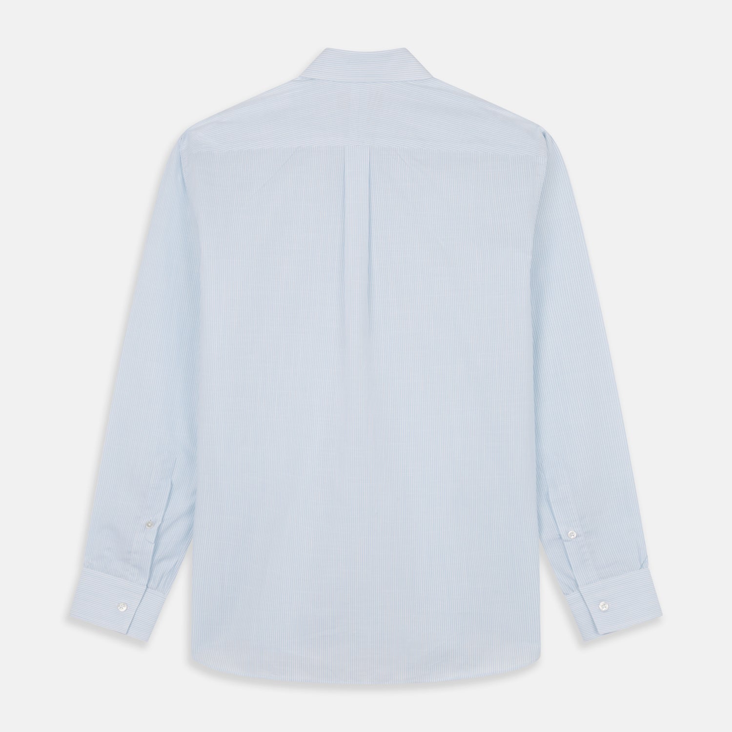 View 5 of product Sky Blue Chambray Stripe Weekend Fit Shirt With Dorset Collar