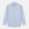 View 1 of product Tonal Blue Stripe Tailored Fit Shirt with Kent Collar