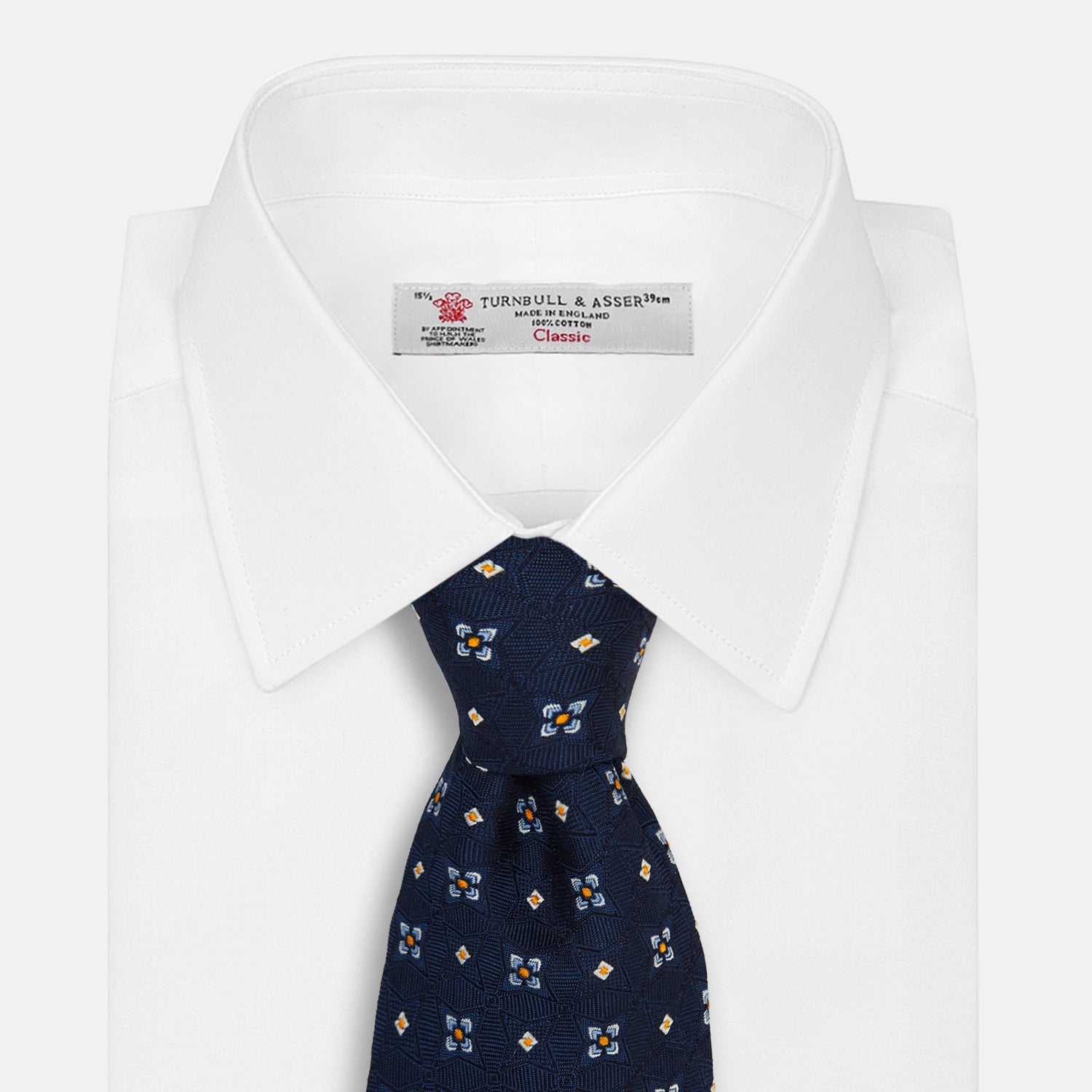 View 2 of product Navy Floral Emblem Tie