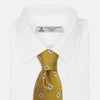 View 2 of product Yellow Multi Floral Motif Silk Tie