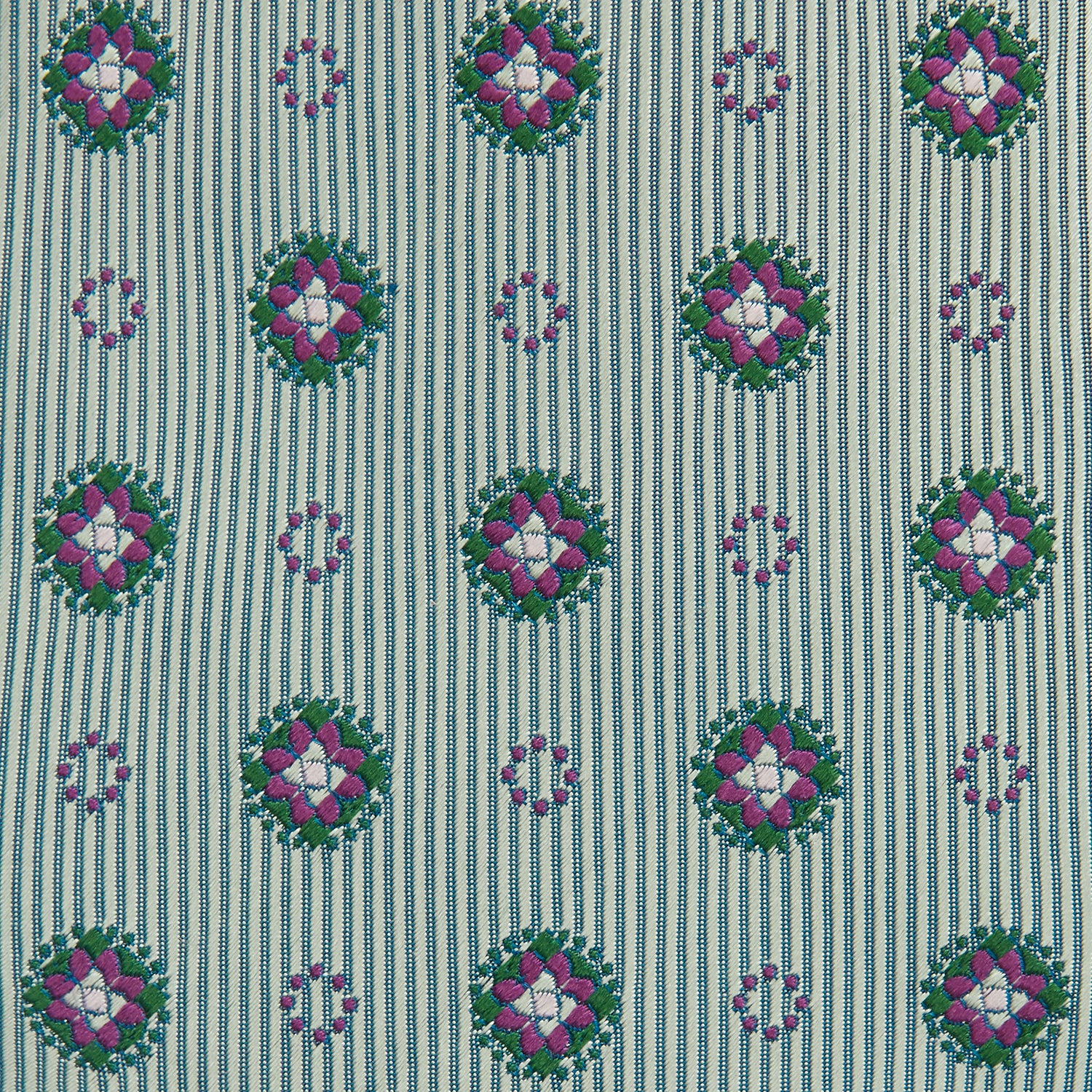 View 3 of product Green Multi Floral Motif Silk Tie