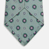 View 4 of product Green Multi Floral Motif Silk Tie