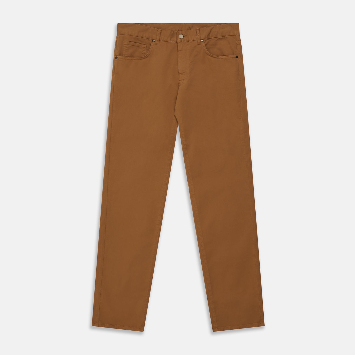 View 1 of product Tan Stretch Cotton Five-Pocket Mylo Jeans