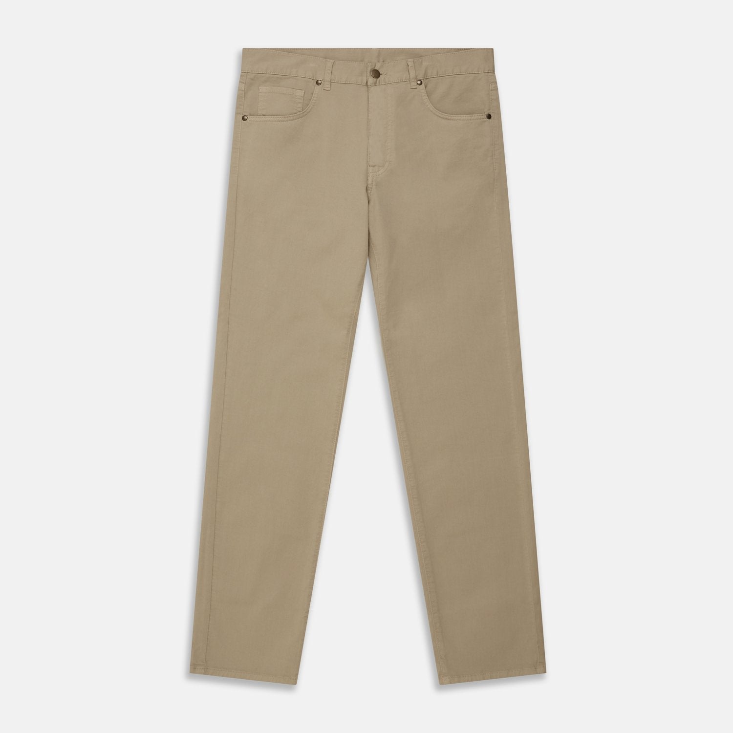 View 1 of product Khaki Stretch Cotton Five-Pocket Mylo Jeans