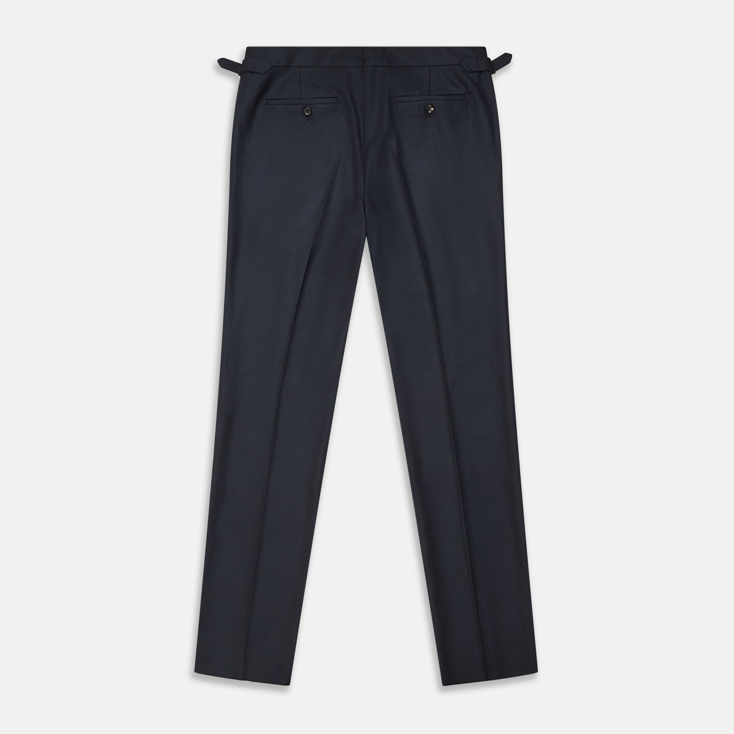 View 3 of product Navy Escorial Wool Jonathan Trousers