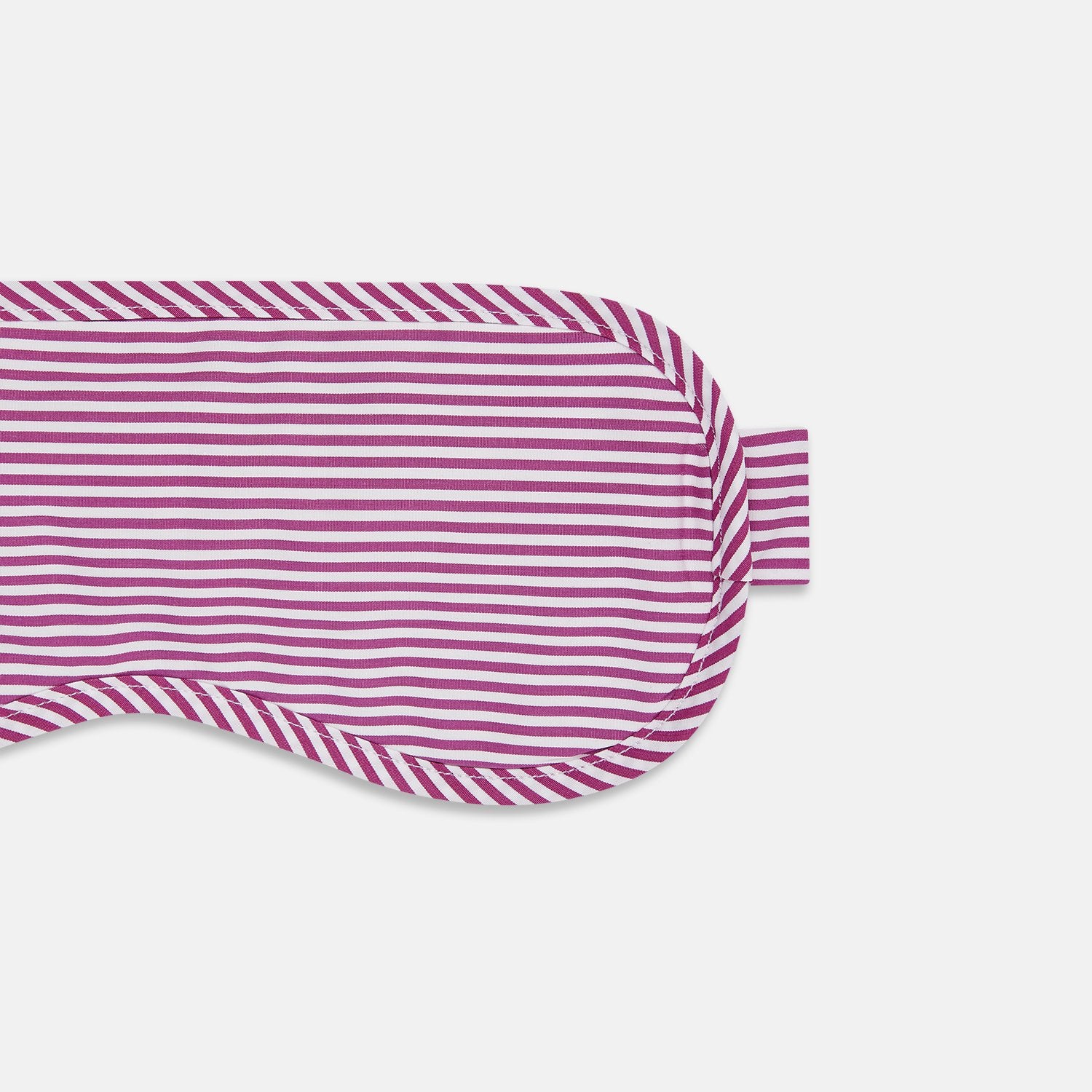 Purple & White Stripe Cotton Sleep Mask