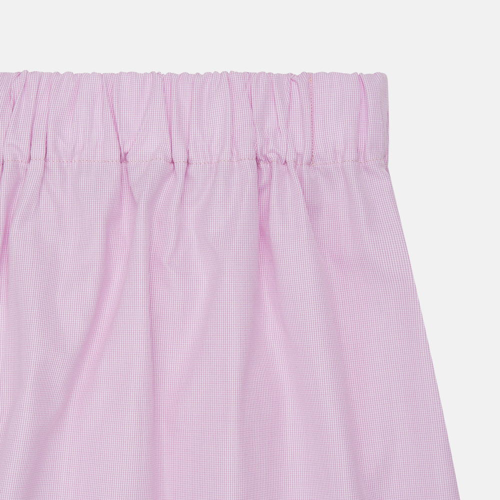 Pink Micro-Check Cotton Boxer Shorts