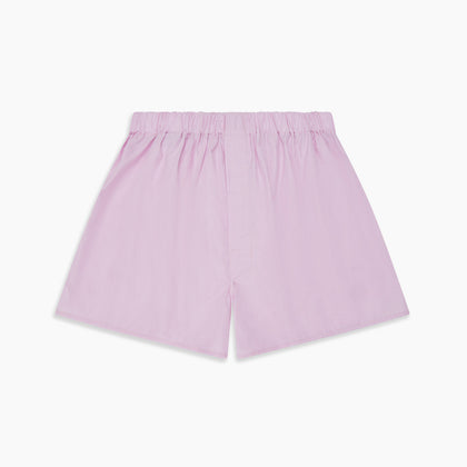 Pink Micro-Check Cotton Boxer Shorts Image 2
