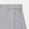 Blue, Orange & Navy Check Cotton Boxer Shorts