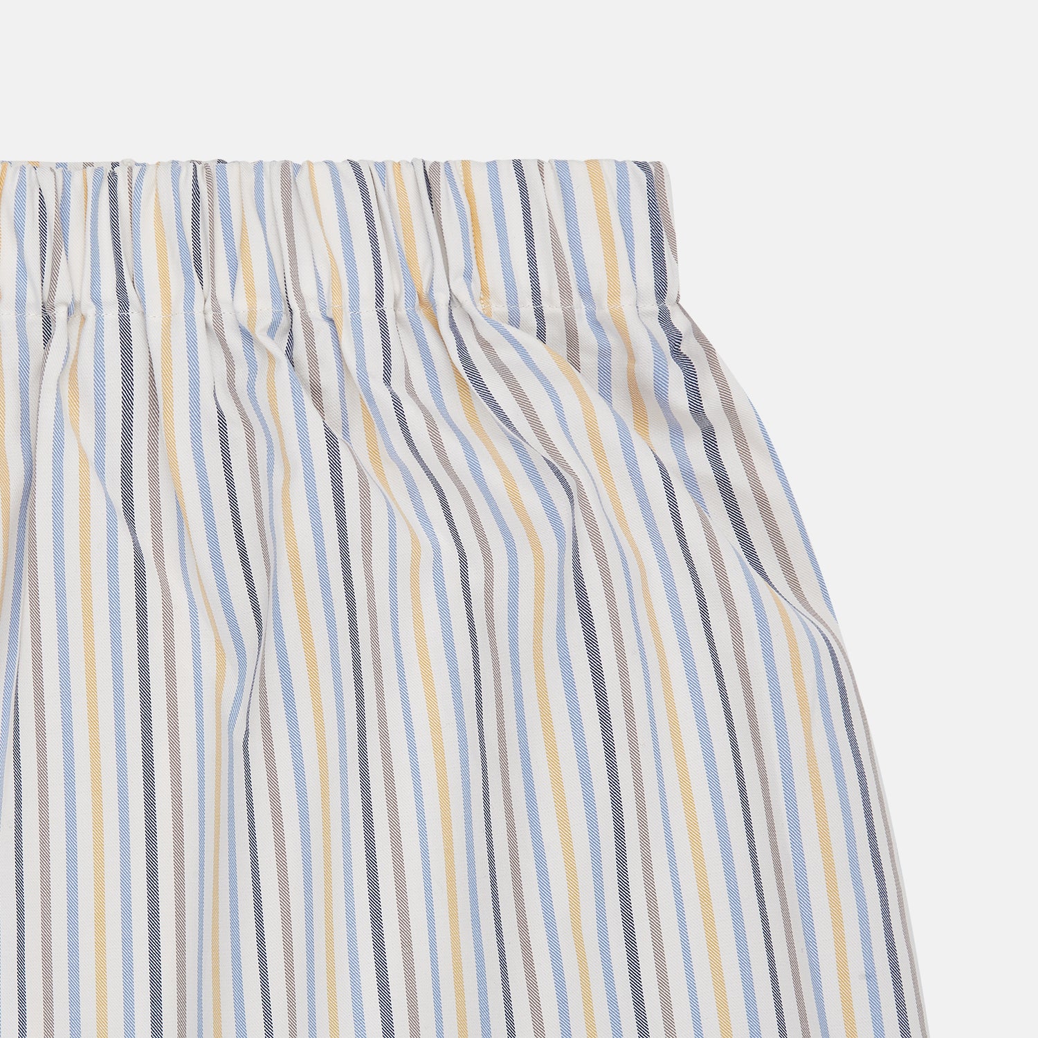 View 2 of product Yellow Multi Stripe Cotton Boxer Shorts