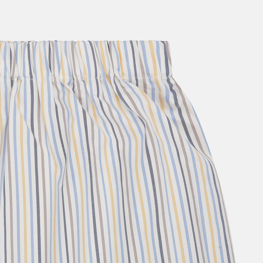 Yellow Multi Stripe Cotton Boxer Shorts