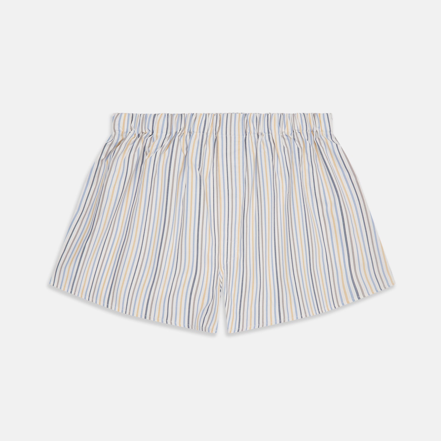 View 1 of product Yellow Multi Stripe Cotton Boxer Shorts