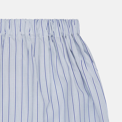 Navy & Blue Stripe Cotton Boxer Shorts Image 1