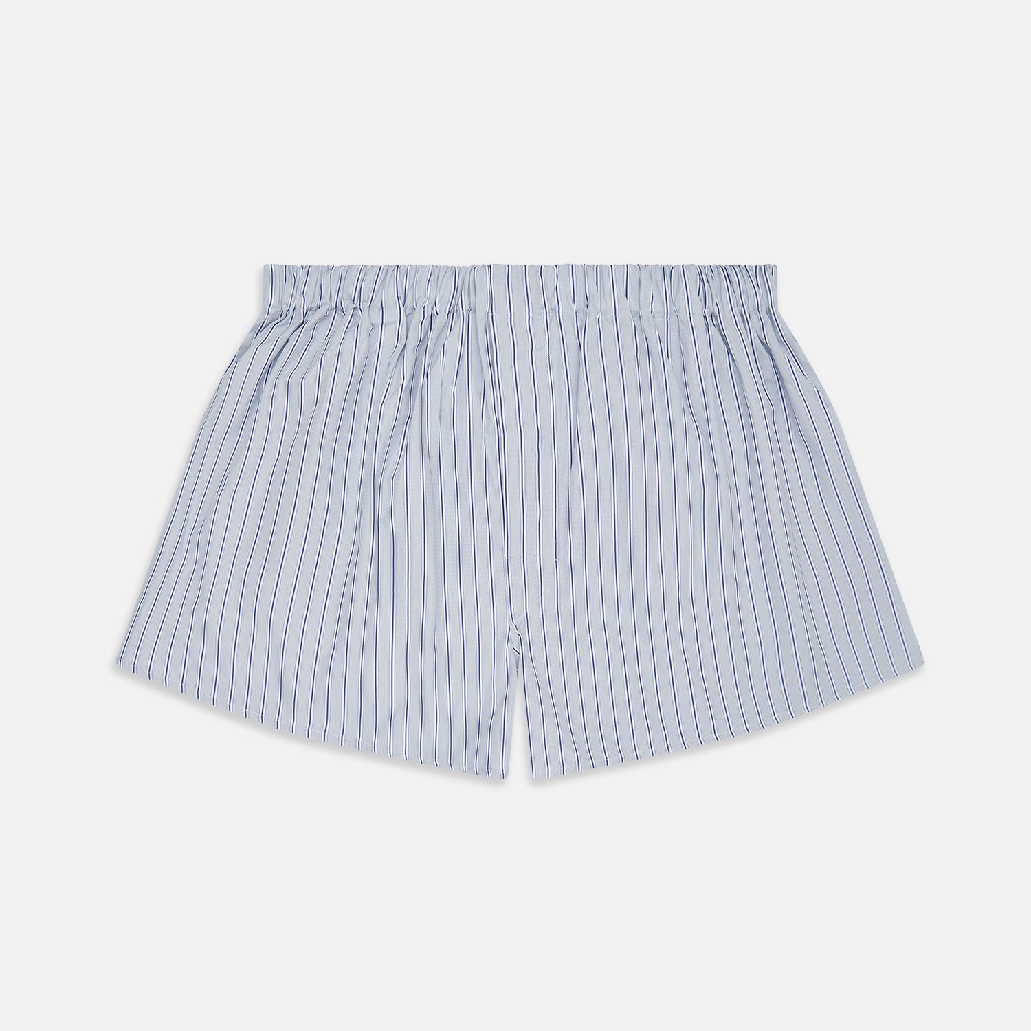 View 1 of product Navy & Blue Stripe Cotton Boxer Shorts