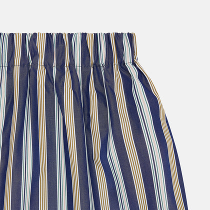 Blue Multi Stripe Cotton Boxer Shorts Image 1