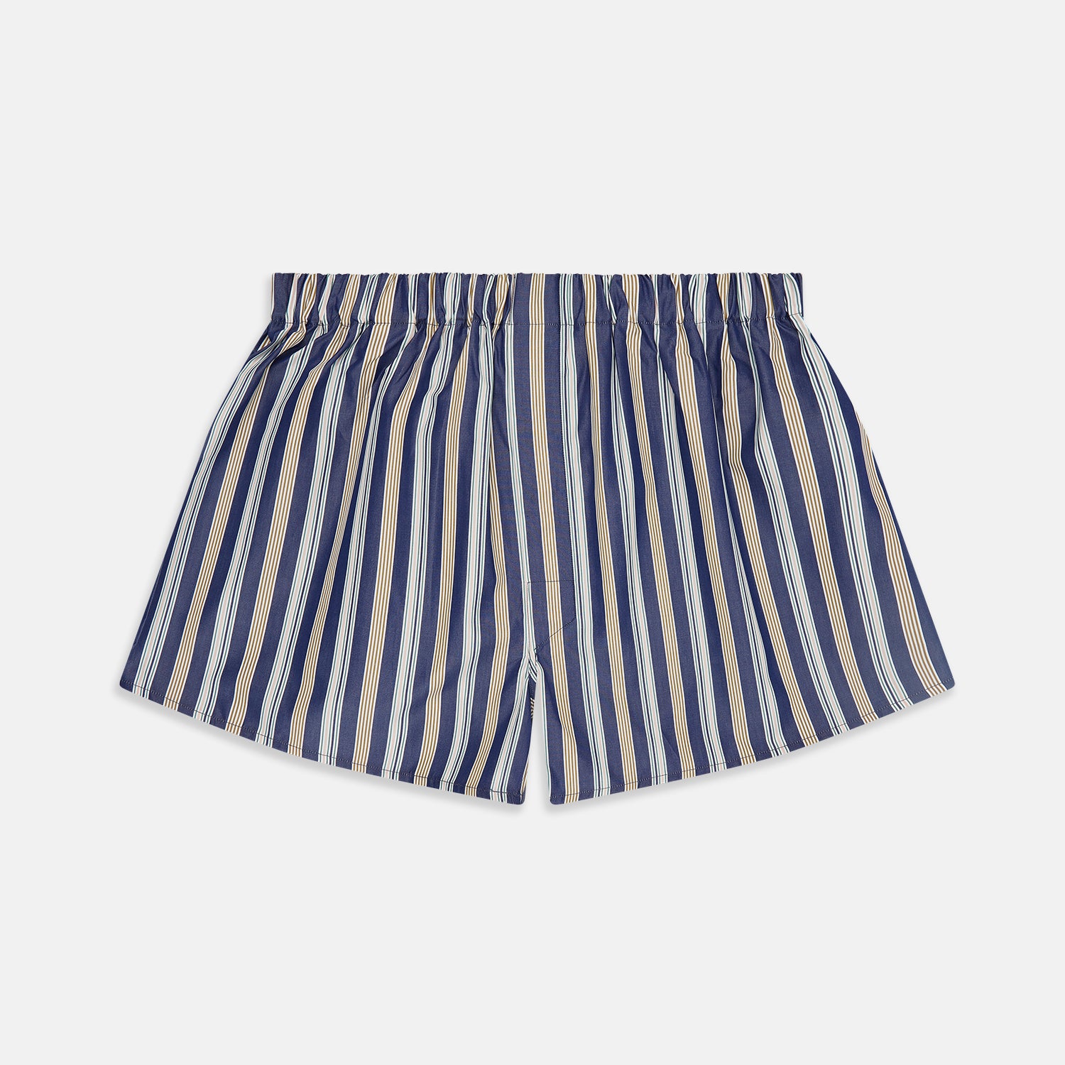 View 1 of product Blue Multi Stripe Cotton Boxer Shorts