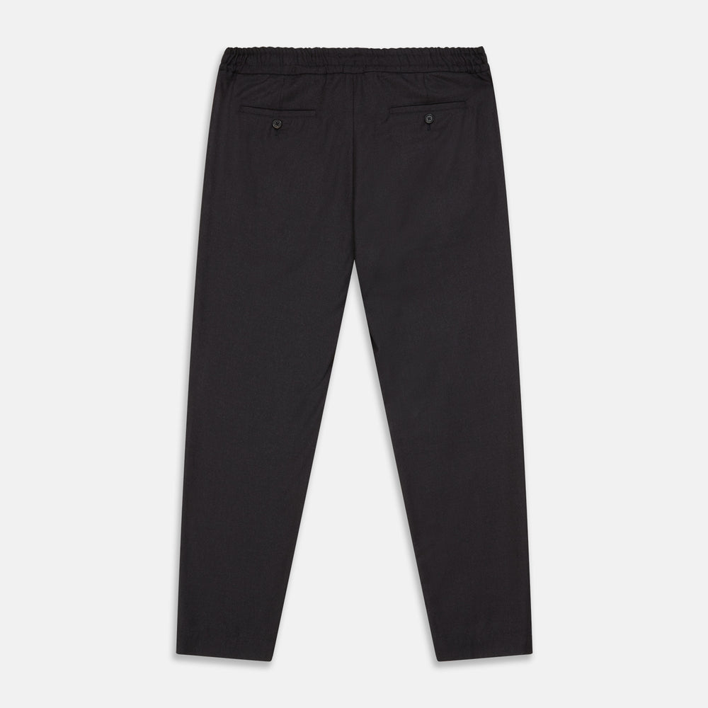 Charcoal Tailored Drawstring Trousers