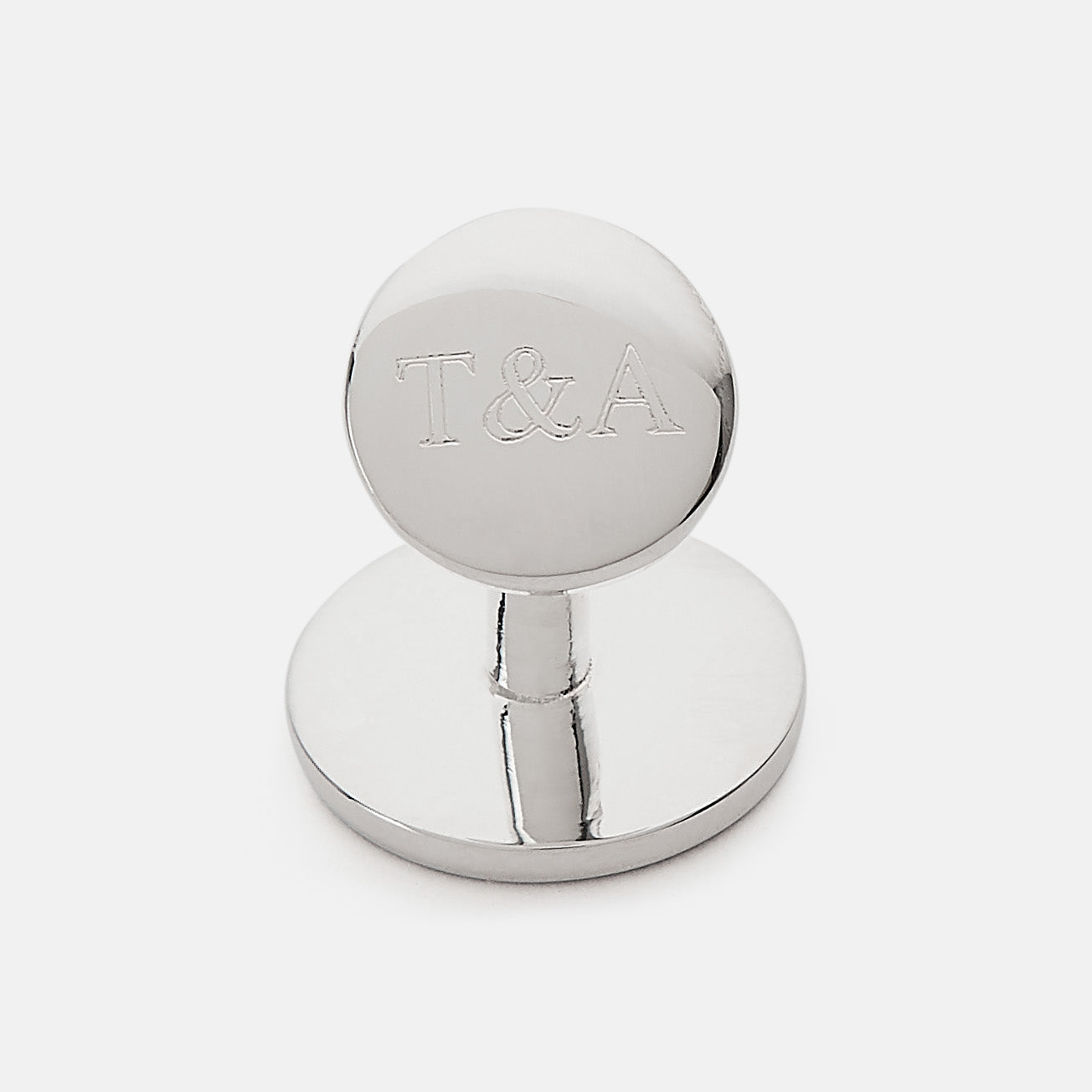 View 4 of product Pale Pink Sterling Silver Cufflinks