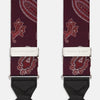 View 2 of product Red Paisley Adjustable Silk Braces