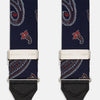 View 2 of product Navy Paisley Adjustable Silk Braces