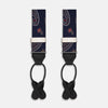 View 1 of product Navy Paisley Adjustable Silk Braces