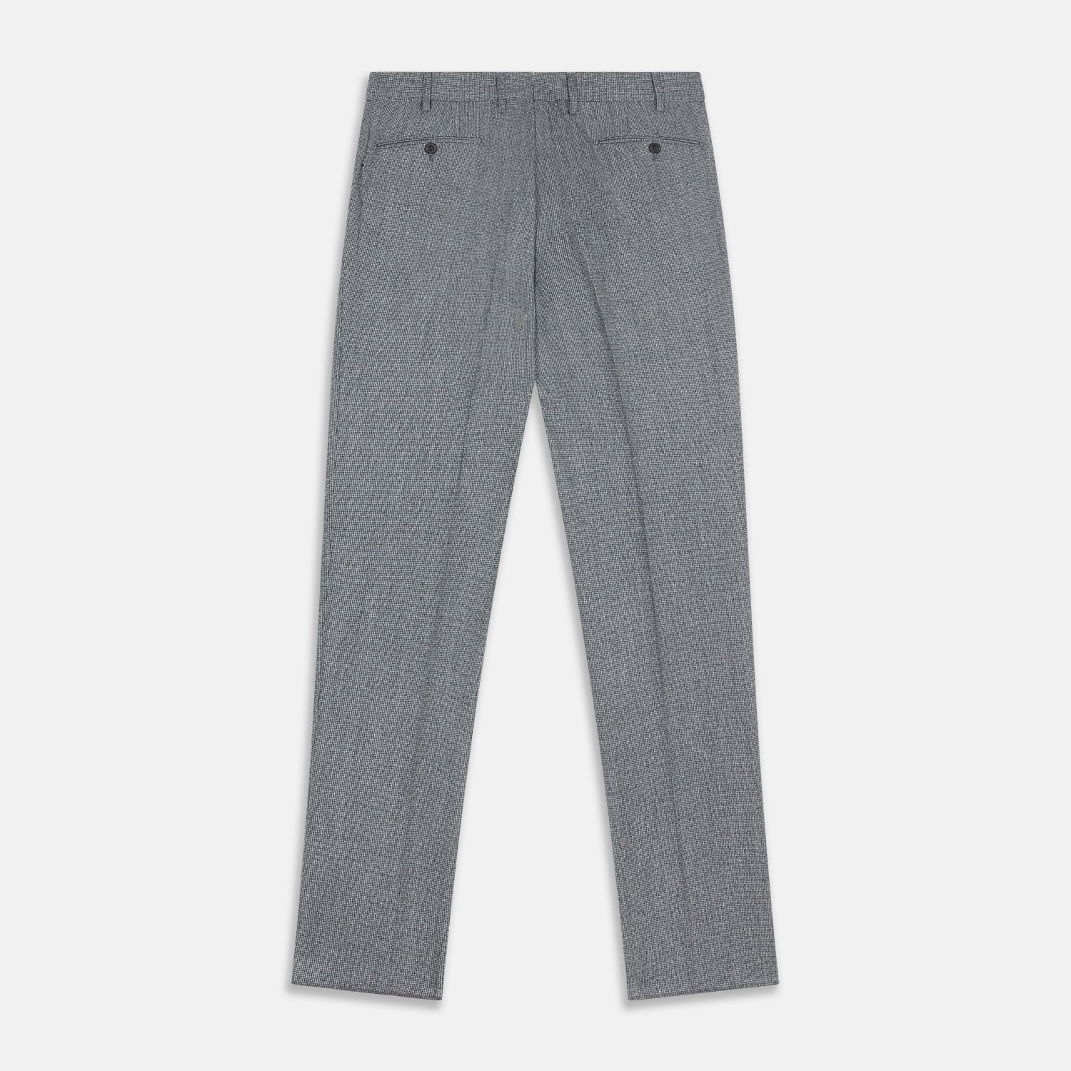 View 8 of product Grey Puppytooth Wool Manson Trouser