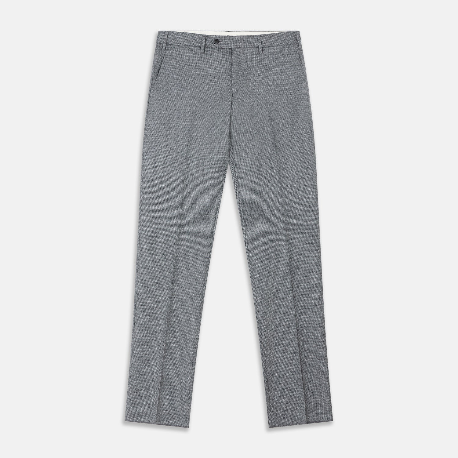 View 2 of product Grey Puppytooth Wool Manson Trouser