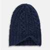 View 3 of product Navy Cashmere Cable Hat