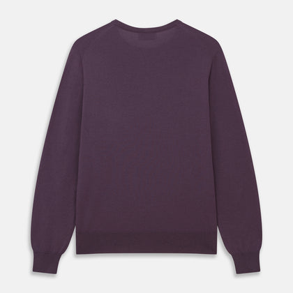 Plum Kingston Merino Crew Neck Jumper Image 2