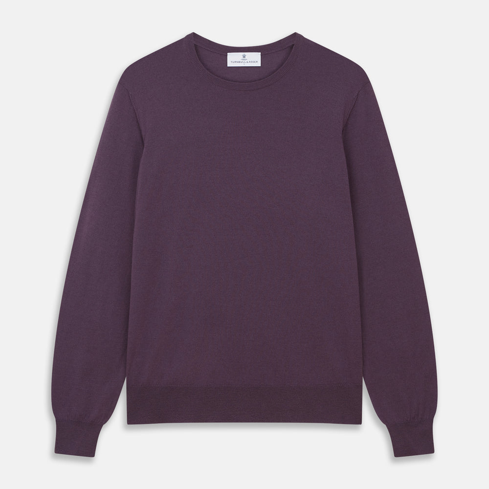Plum Kingston Merino Crew Neck Jumper