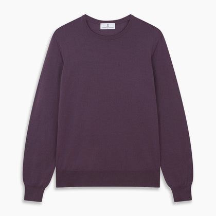 Plum Kingston Merino Crew Neck Jumper Image 3