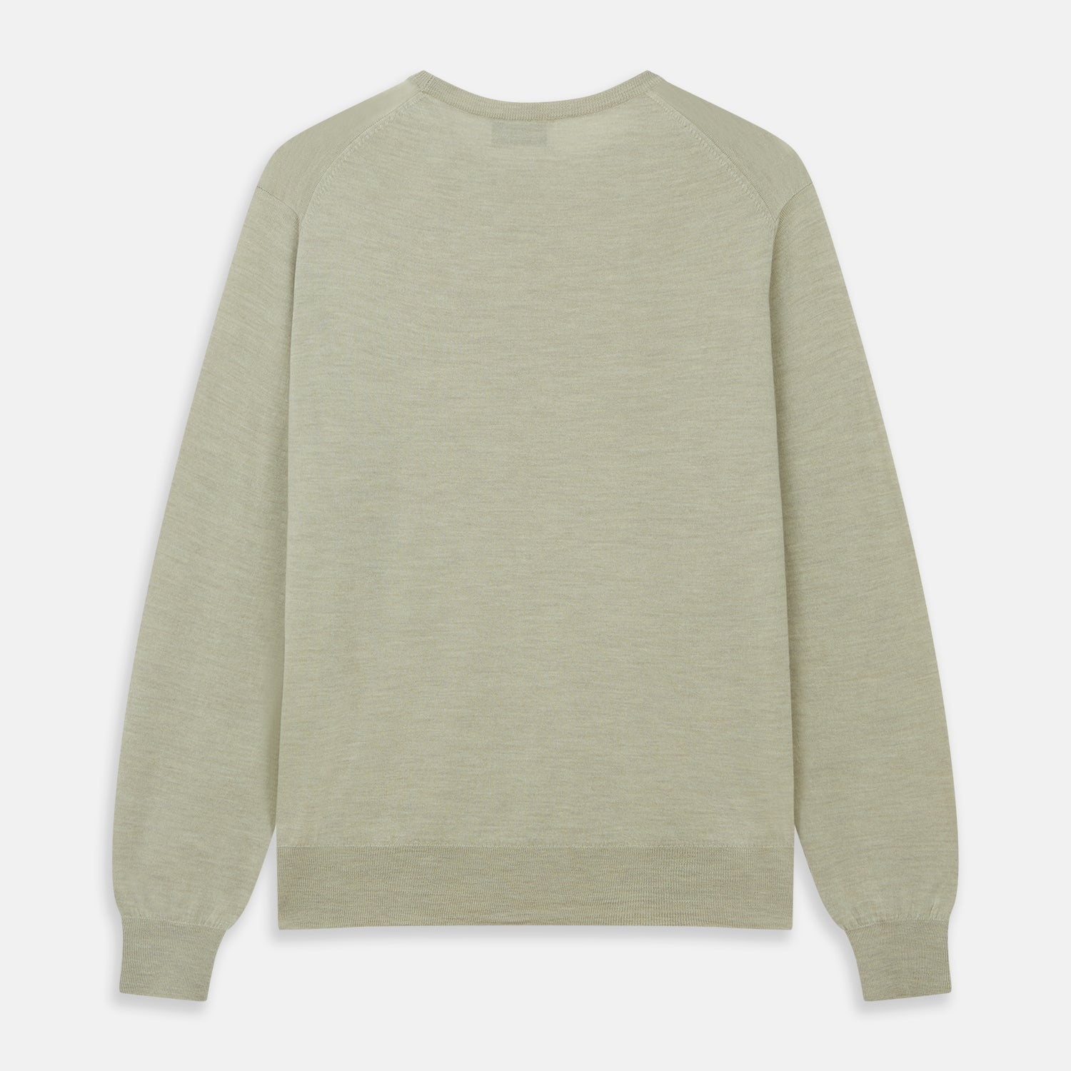 View 3 of product Light Green Kingston Merino Crew Neck Jumper