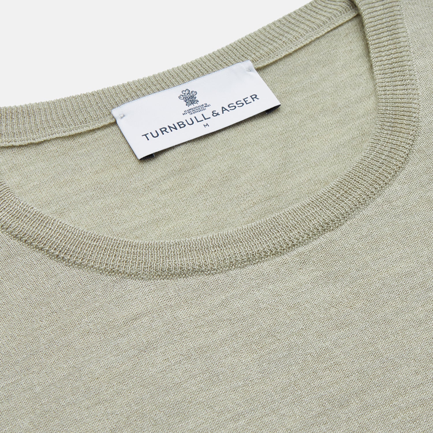 View 2 of product Light Green Kingston Merino Crew Neck Jumper