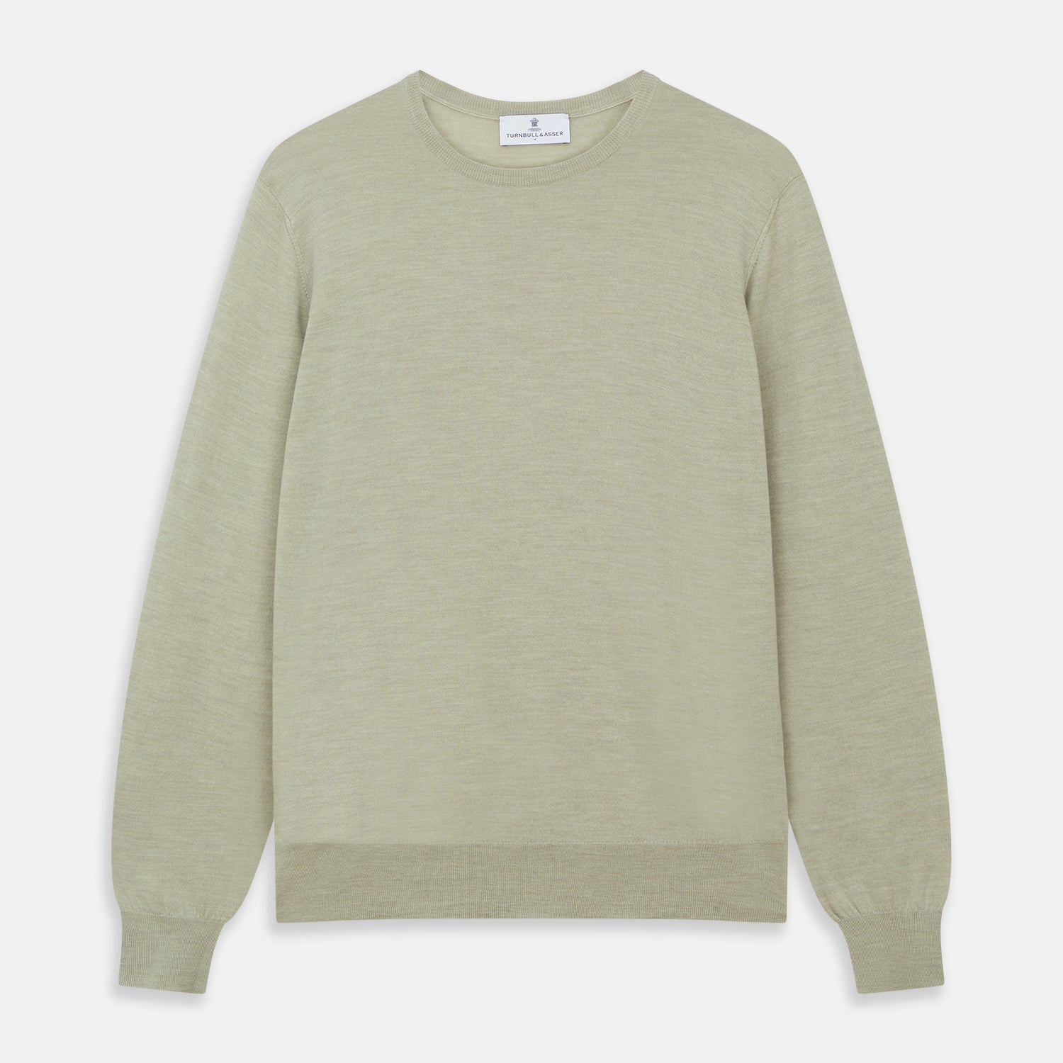 View 1 of product Light Green Kingston Merino Crew Neck Jumper