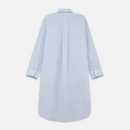 Blue, Purple & Green Stripe Nightshirt Image 4