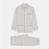 View 1 of product Red Multi Check Cotton-Cashmere Modern Pyjama Set