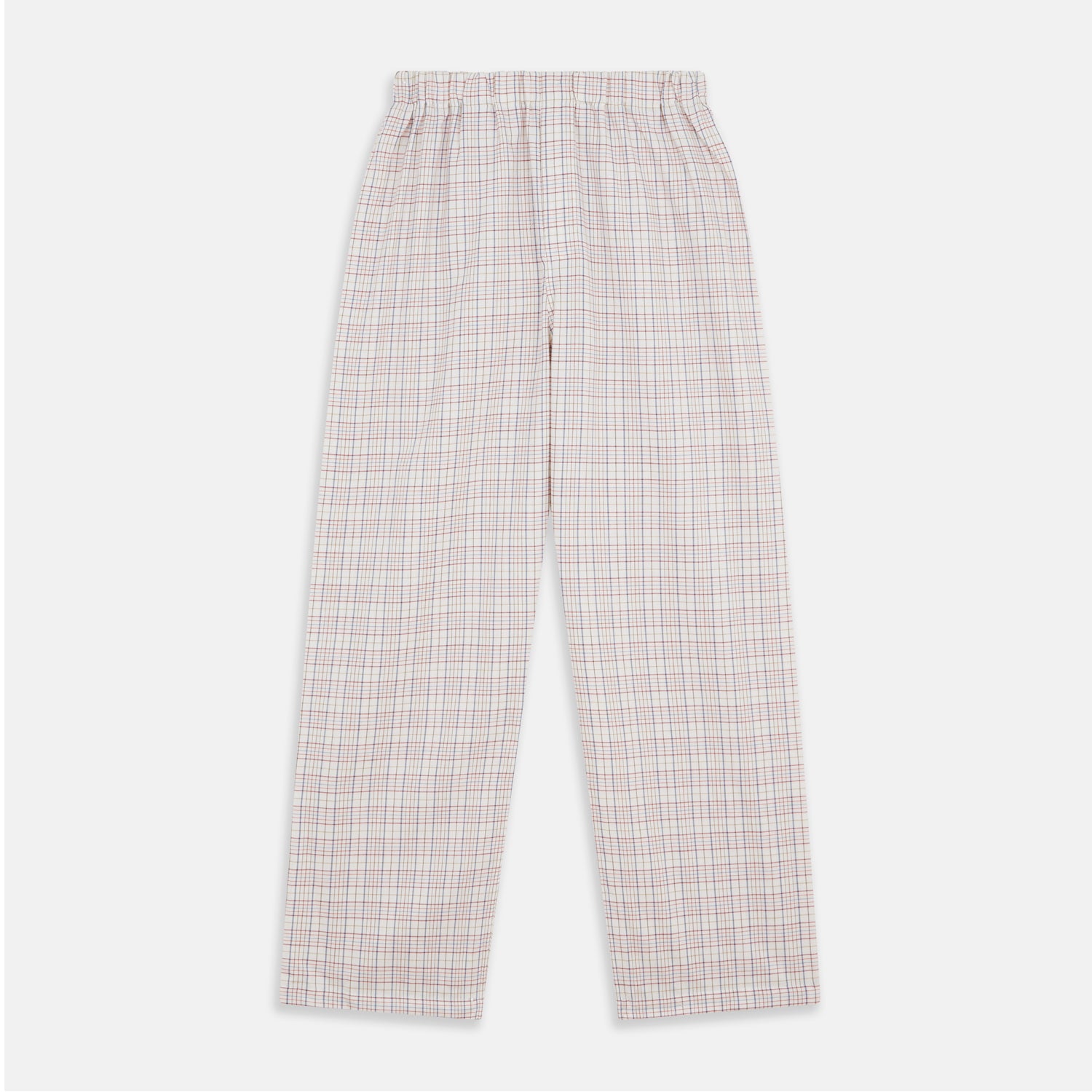 View 7 of product Red Multi Check Cotton-Cashmere Modern Pyjama Set