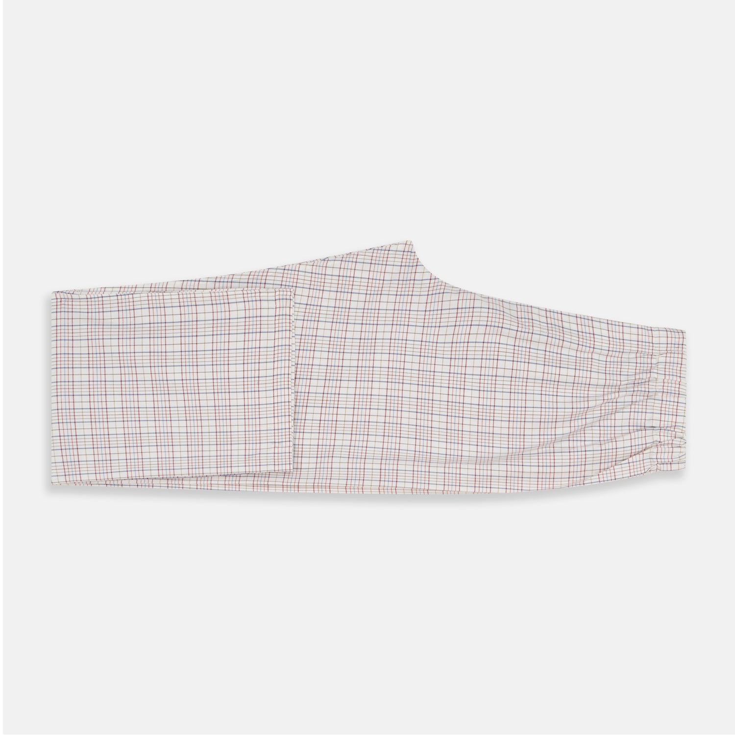 View 8 of product Red Multi Check Cotton-Cashmere Modern Pyjama Set