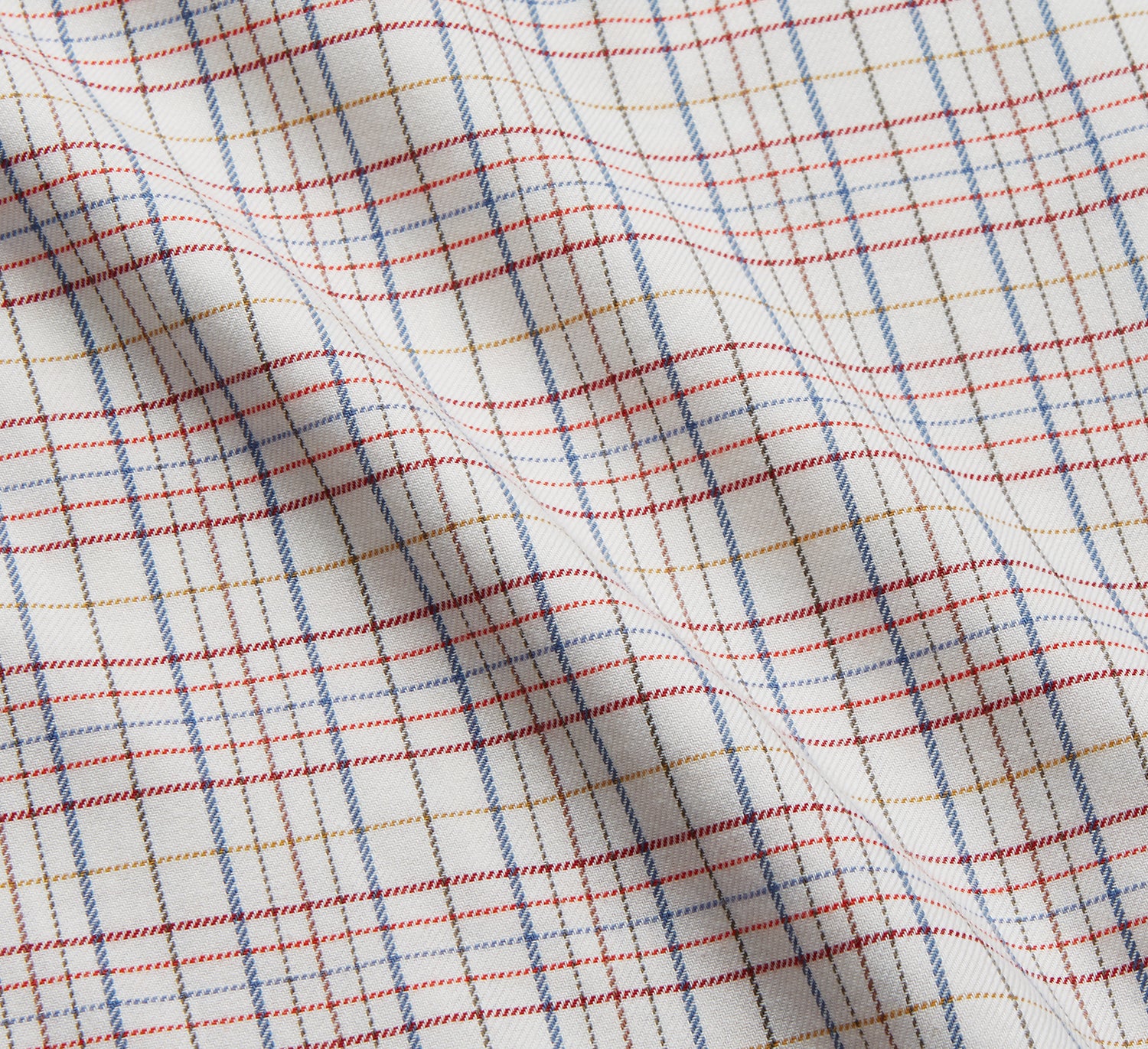 View 4 of product Red Multi Check Cotton-Cashmere Modern Pyjama Set
