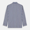 View 5 of product Blue Multi Stripe Cotton Modern Pyjama Set