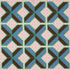 View 2 of product Pink Multi Crosses Double-Faced Silk Pocket Square